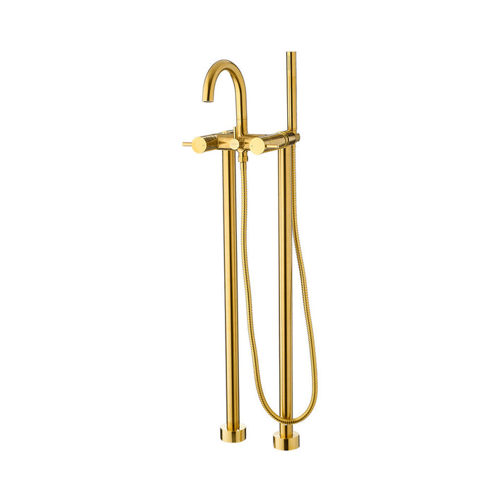 Flova Levo Floor Standing Bath and Shower Mixer - Unbeatable Bathrooms