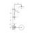 Flova Exposed Thermostatic Shower Column with Goclick Flow Control - Unbeatable Bathrooms