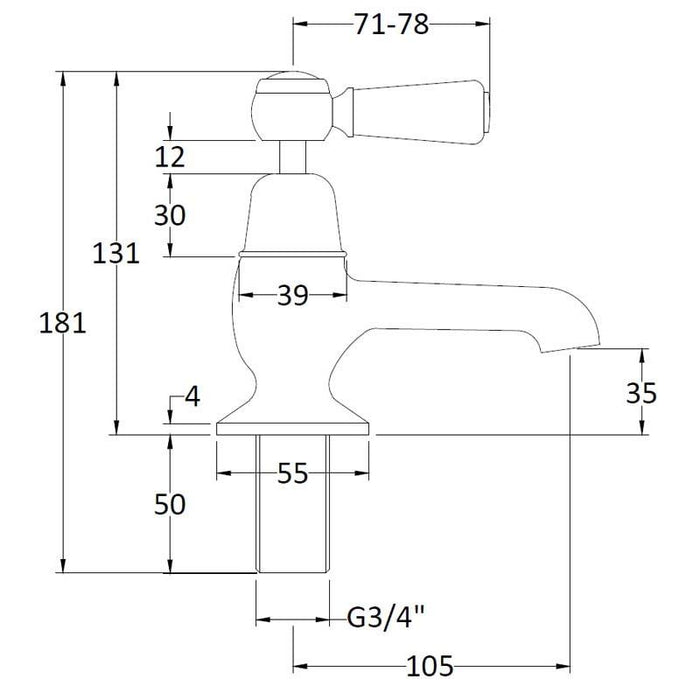 Hudson Reed Topaz Bath Taps - Unbeatable Bathrooms