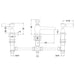 Hudson Reed Topaz Lever Three Taphole Basin Mixer - Unbeatable Bathrooms