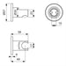 Ideal Standard Idealrain Round Shower Handset Bracket - Unbeatable Bathrooms
