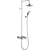 Burlington Eden Thermostatic Exposed Shower Bar Valve Dual Outlet, Rigid Riser, Swivel Shower Arm, Handset & Holder with Hose with Rose - Unbeatable Bathrooms