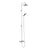 Burlington Eden Thermostatic Exposed Shower Bar Valve Dual Outlet with Extended Rigid Riser and Swivel Shower Arm with Rose - Unbeatable Bathrooms