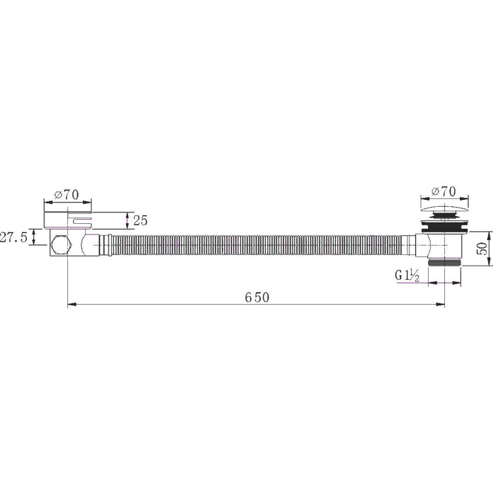 Flova Liberty Bath Overflow Filler with Clicker Waste - Oil Rubbed Bronze - Unbeatable Bathrooms