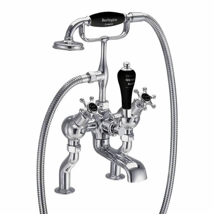 Burlington Birkenhead Angled Bath Shower Mixer Deck Mounted - Unbeatable Bathrooms