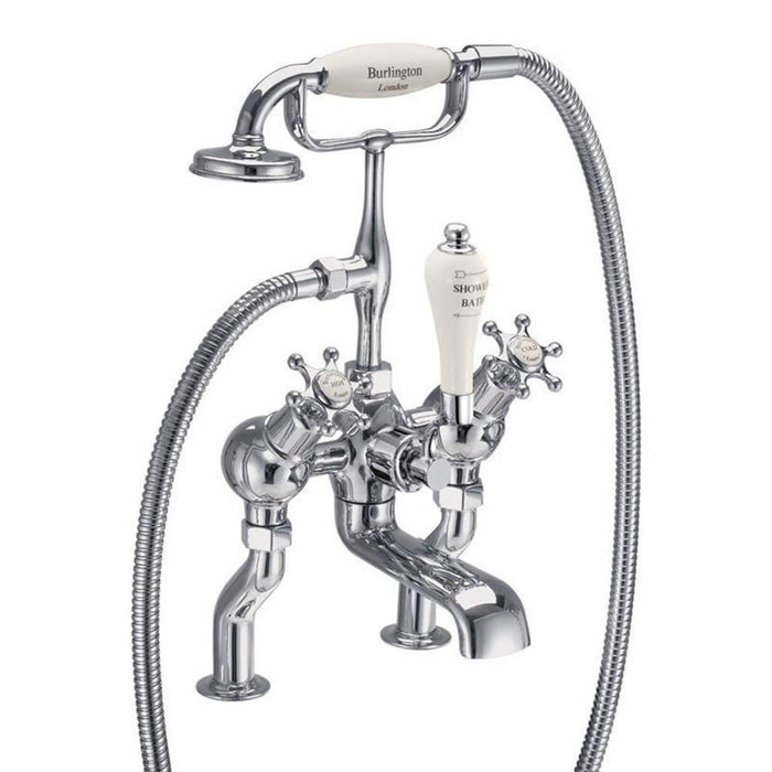 Burlington Birkenhead Angled Bath Shower Mixer Deck Mounted - Unbeatable Bathrooms