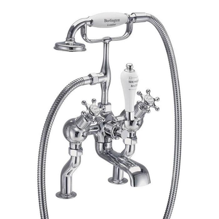 Burlington Birkenhead Angled Bath Shower Mixer Deck Mounted - Unbeatable Bathrooms