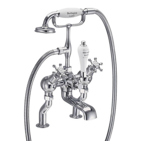 Burlington Birkenhead Angled Bath Shower Mixer Deck Mounted - Unbeatable Bathrooms