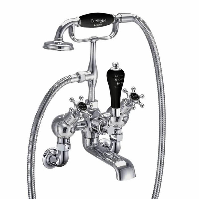 Burlington Birkenhead Angled Bath Shower Mixer Wall Mounted - Unbeatable Bathrooms