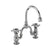Burlington Birkenhead 2 Tap Hole Arch Mixer with Curved Spout (200mm centres) - Unbeatable Bathrooms