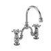 Burlington Birkenhead 2 Tap Hole Arch Mixer with Curved Spout (200mm centres) - Unbeatable Bathrooms