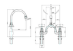 Burlington Birkenhead 2 Tap Hole Arch Mixer with Curved Spout (200mm centres) - Unbeatable Bathrooms