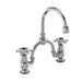 Burlington Birkenhead 2 Tap Hole Arch Mixer with Curved Spout (230mm centres) - Unbeatable Bathrooms