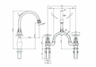 Burlington Birkenhead 2 Tap Hole Arch Mixer with Curved Spout (230mm centres) - Unbeatable Bathrooms