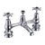 Burlington Birkenhead Regent 2 Tap Hole Bridge Basin Mixer with Plug & Chain Waste & Swivel Spout - Unbeatable Bathrooms