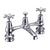 Burlington Birkenhead Regent 2 Tap Hole Bridge Basin Mixer with Plug & Chain Waste & Swivel Spout - Unbeatable Bathrooms