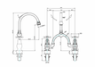 Burlington Birkenhead 2 Tap Hole Regent Arch Mixer with Curved Spout (230mm centres) - Unbeatable Bathrooms