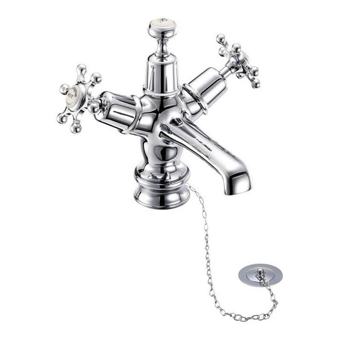 Burlington Birkenhead Regent Basin Mixer with Plug & Chain Waste - Unbeatable Bathrooms