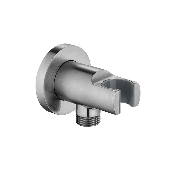 Flova Round Wall Outlet Elbow with Handset Holder - Unbeatable Bathrooms