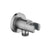 Flova Round Wall Outlet Elbow with Handset Holder - Unbeatable Bathrooms