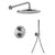 Flova Levo Thermostatic 2 Outlet Shower Valve with Fixed Head and Hand Shower Kit - Round - Unbeatable Bathrooms