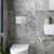 VADO Square Dual Flush Plate - Brushed Nickel - Unbeatable Bathrooms