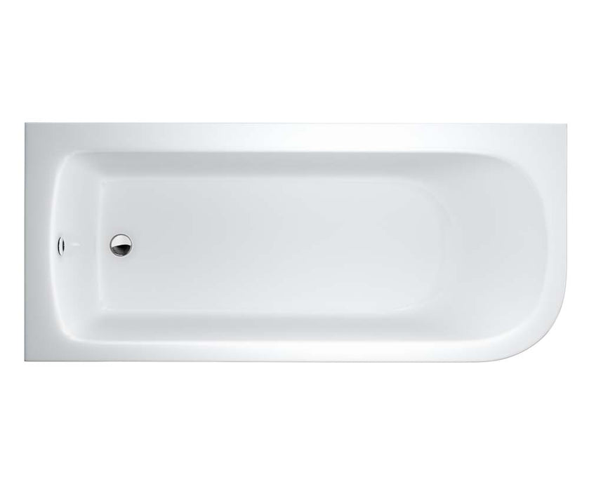Britton Viride 17/1800mm Offset Single Ended Bath - Unbeatable Bathrooms
