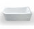Britton Viride Vlear Line 1700 x 750mm Offset Single Ended Bath - Unbeatable Bathrooms