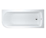 Britton Viride Vlear Line 1700 x 750mm Offset Single Ended Bath - Unbeatable Bathrooms