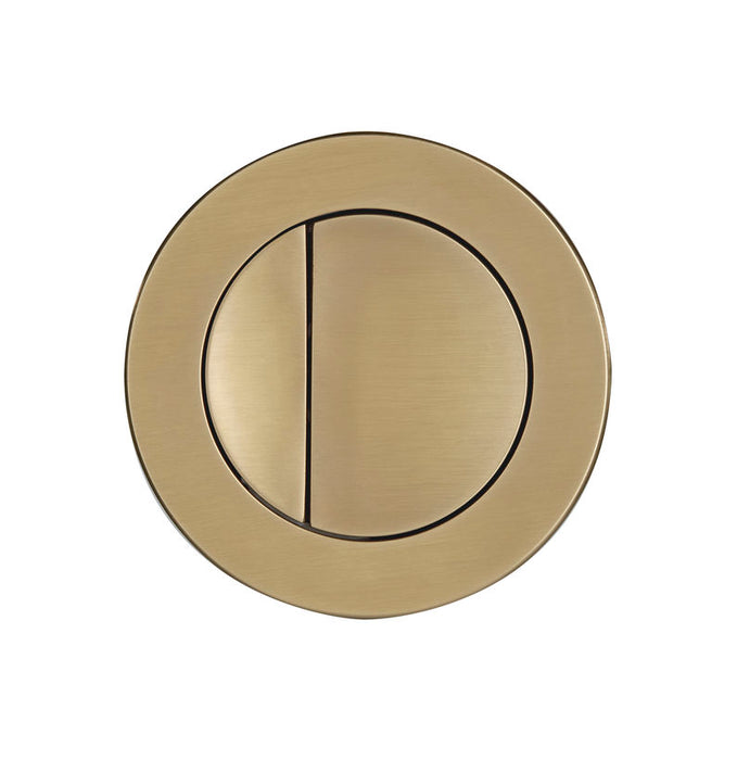 Roper Rhodes Round Dual Flush Button - Brushed Brass - TR9034 - Unbeatable Bathrooms