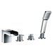Flova Cascade 4-Hole Deck Mounted Bath and Shower Mixer - Unbeatable Bathrooms
