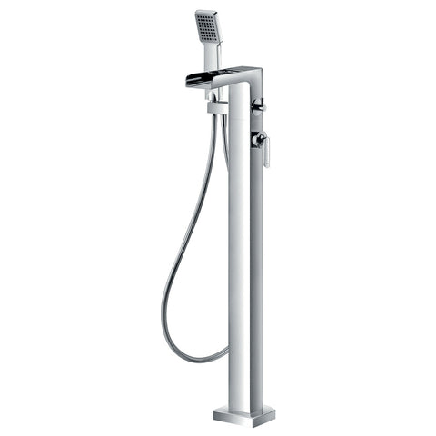 Flova Cascade Floor Standing Bath and Shower Mixer - Unbeatable Bathrooms