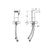 Flova Cascade Mid Height 170mm Mono Basin Mixer with Slotted Clicker Waste Set - Unbeatable Bathrooms