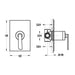 Flova Cascade Concealed Single Outlet Manual Shower Mixer - Unbeatable Bathrooms
