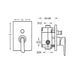 Flova Cascade Concealed 2-Outlet Manual Shower Mixer - Unbeatable Bathrooms