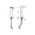 Flova Cascade 260mm Tall Basin Mixer with Slotted Clicker Waste Set - Unbeatable Bathrooms