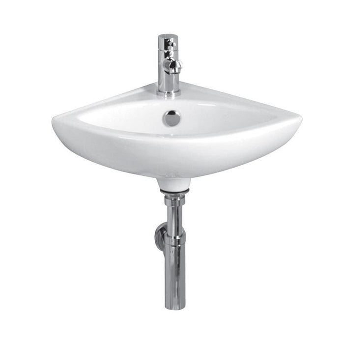 Tavistock Micra 375mm 1TH Cloakroom Corner Basin - Unbeatable Bathrooms