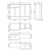 Hudson Reed Fusion 1200mm Vanity Unit Pack - Floor Standing 2 Door Unit - Unbeatable Bathrooms