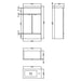 Hudson Reed Fusion Compact Vanity Unit - Floor Standing 1 & 2 Door Units with Polymarble Basin - Unbeatable Bathrooms