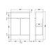 Hudson Reed Fusion Compact Vanity Unit - Floor Standing 1 & 2 Door Units with Polymarble Basin - Unbeatable Bathrooms