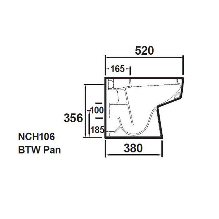 Hudson Reed Bliss BTW Toilet & Soft Close Seat - Unbeatable Bathrooms