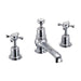 Burlington Claremont 3 Tap Hole Mixer with Pop-up Waste - Unbeatable Bathrooms
