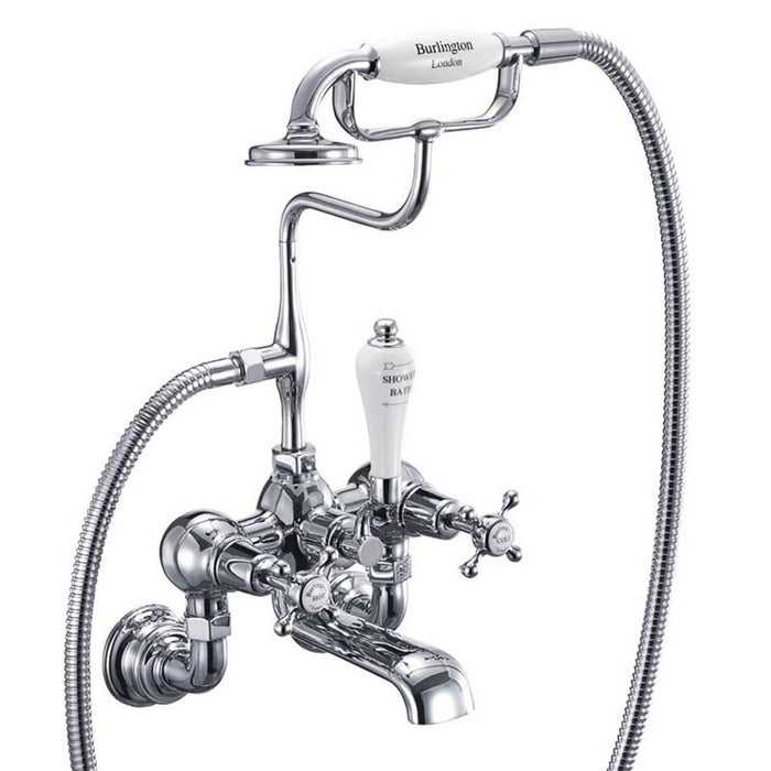 Burlington Claremont Bath Shower Mixer Wall Mounted - Unbeatable Bathrooms