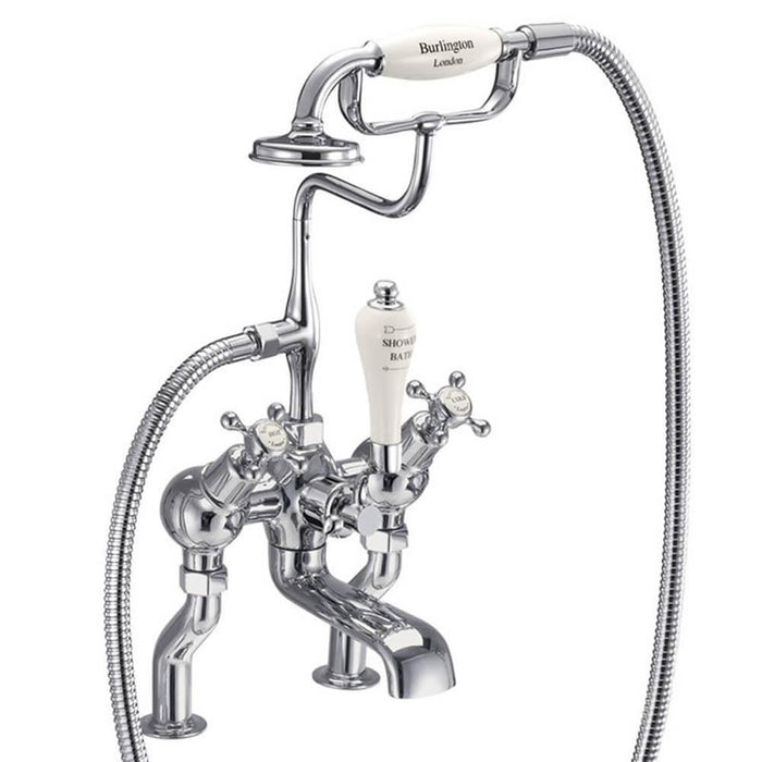 Burlington Claremont Angled Bath Shower Mixer Deck Mounted - Unbeatable Bathrooms
