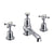Burlington Claremont 3 Tap Hole Thermostatic Mixer with Pop-up Waste - Unbeatable Bathrooms