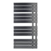 JTP Cleo Heated Towel Rail - Brushed Black - Unbeatable Bathrooms