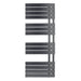 JTP Cleo Heated Towel Rail - Brushed Black - Unbeatable Bathrooms