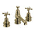 Burlington Claremont Regent 3 Tap Hole Mixer with Pop-up Waste - Unbeatable Bathrooms