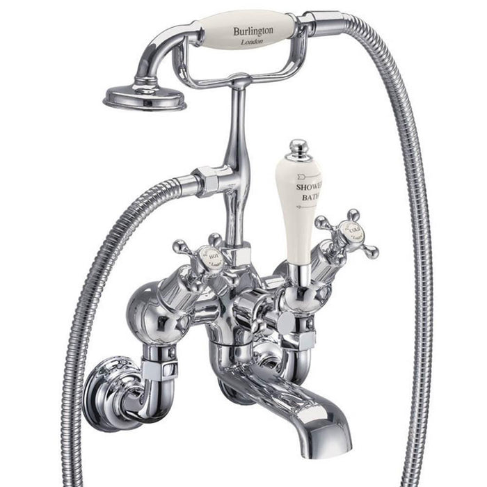 Burlington Claremont Regent Angled Wall Mounted Bath Shower Mixer - Unbeatable Bathrooms