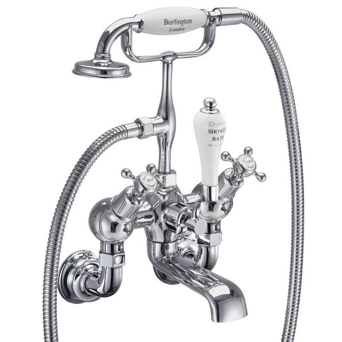 Burlington Claremont Regent Angled Wall Mounted Bath Shower Mixer - Unbeatable Bathrooms